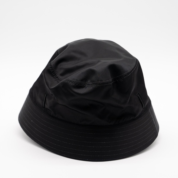 size XL Prada Re-Nylon Bucket Hat Black with Pouch Pocket - Picture 3 of 6